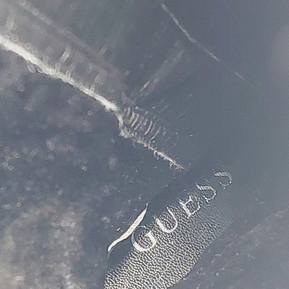 Guess Black Leather Side Zip Suede Heels Mid-Calf Boots F914 - Picture 11 of 14